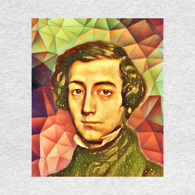 Alexis de Tocqueville Snow Portrait | Alexis de Tocqueville Artwork 15 by JustLit